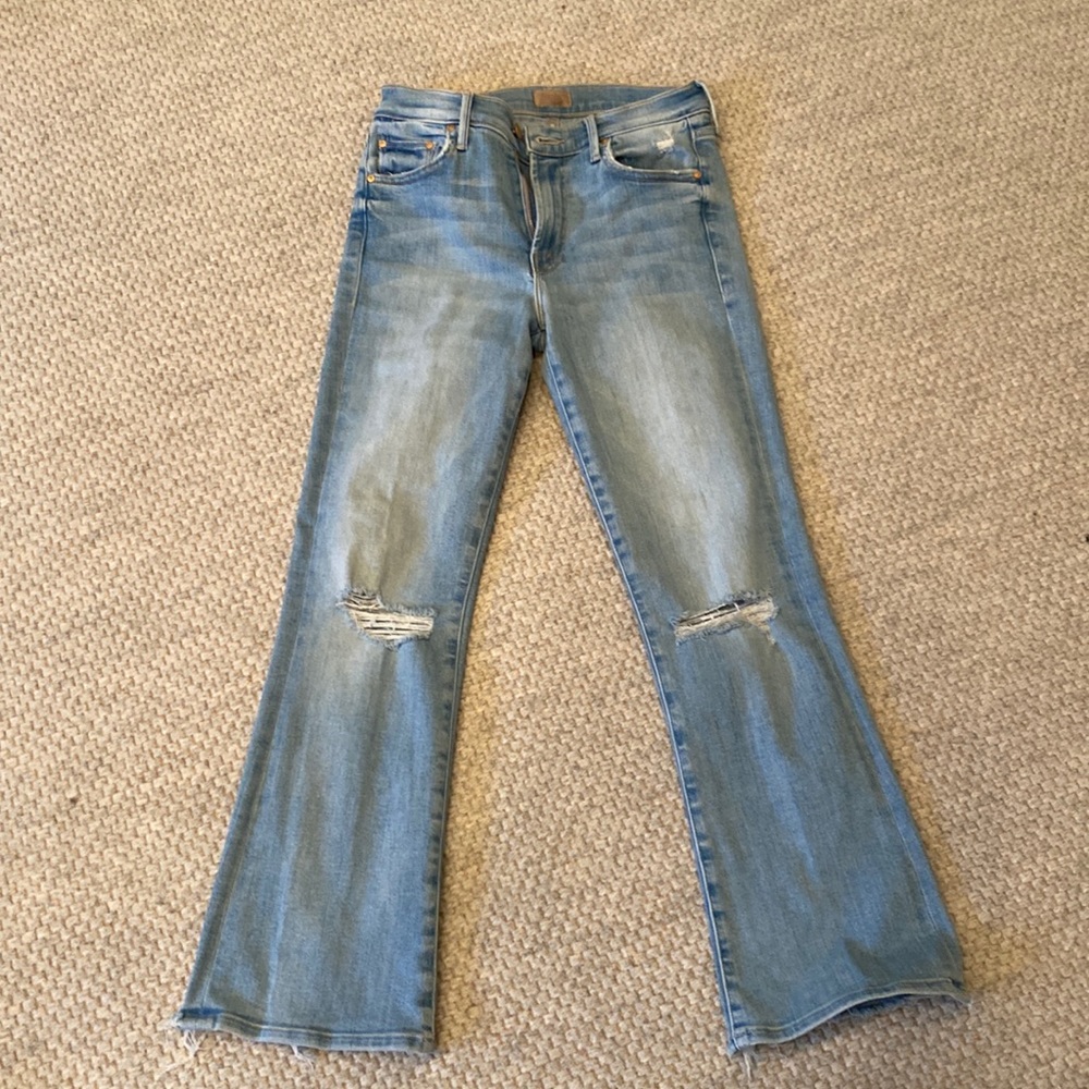 MOTHER Jeans, The Outsider Ankle Chew, Poisoned Petals